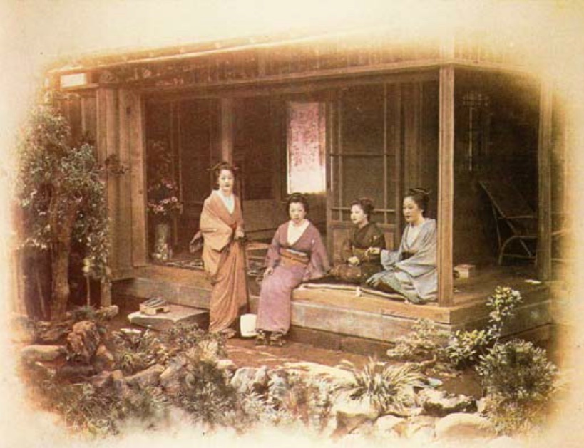 Felice beato teázó a yokohamai yoshiwara negyedben 1860 as évek eleje Felice beato teázó a yokohamai yoshiwara negyedben 1860 as évek eleje